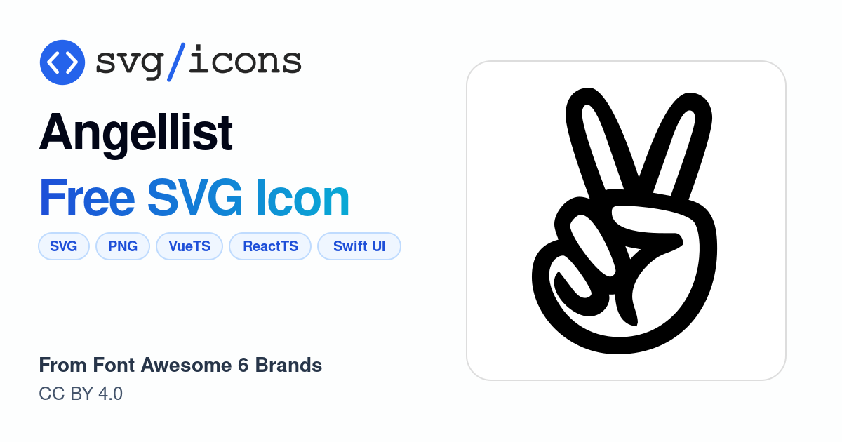 Angellist SVG Icon - Free Angellist PNG & SVG Download