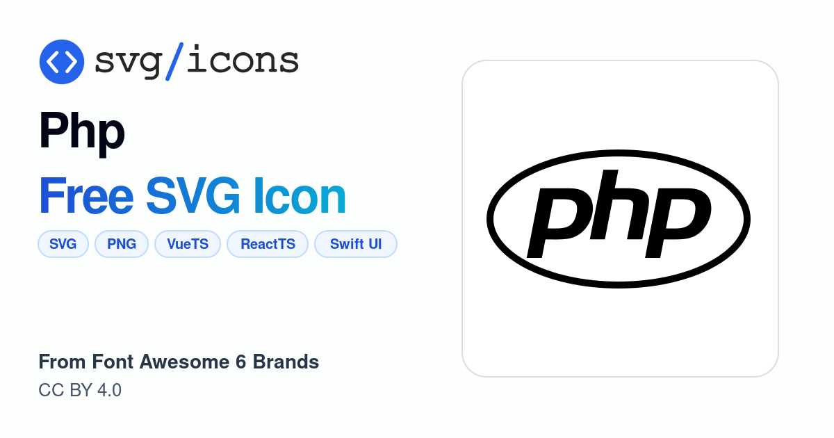 Php SVG Icon - Free Php PNG & SVG Download