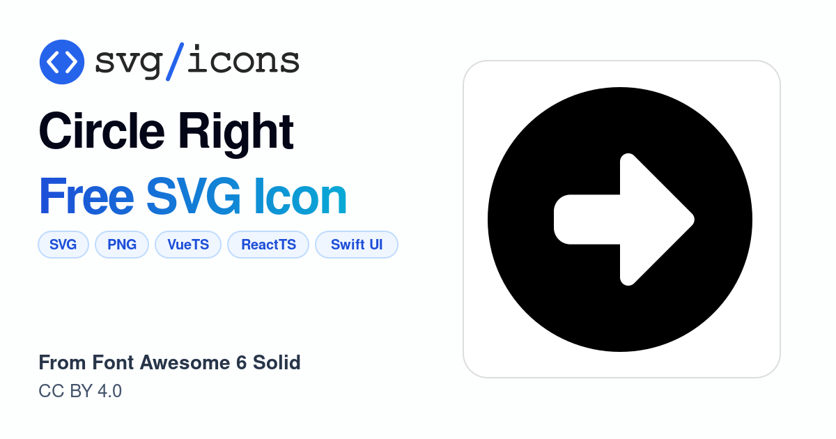 Circle-right SVG Icon - Free Circle-right PNG & SVG Download