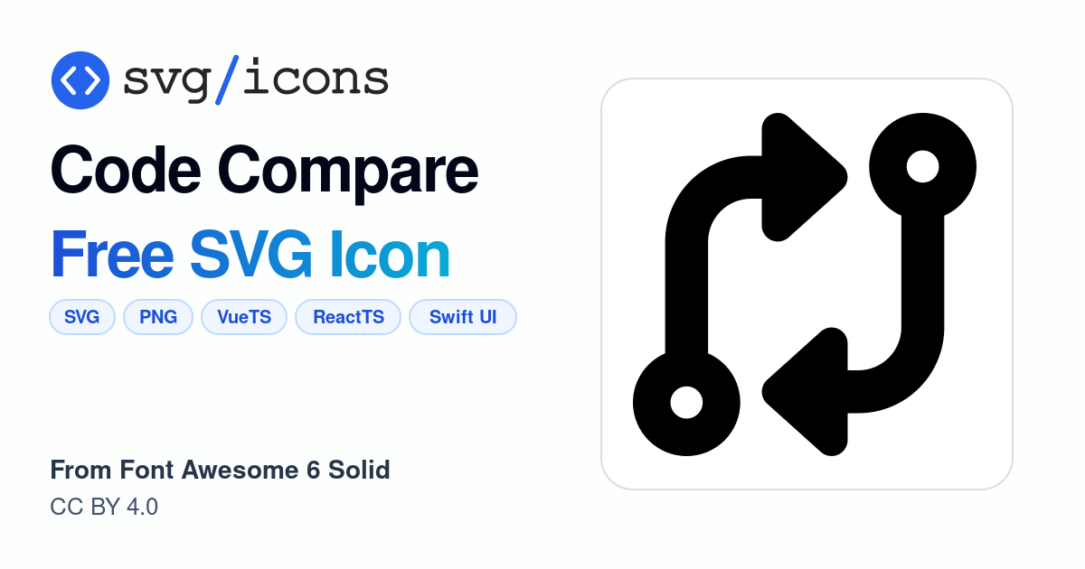 Code-compare SVG Icon - Free Code-compare PNG & SVG Download