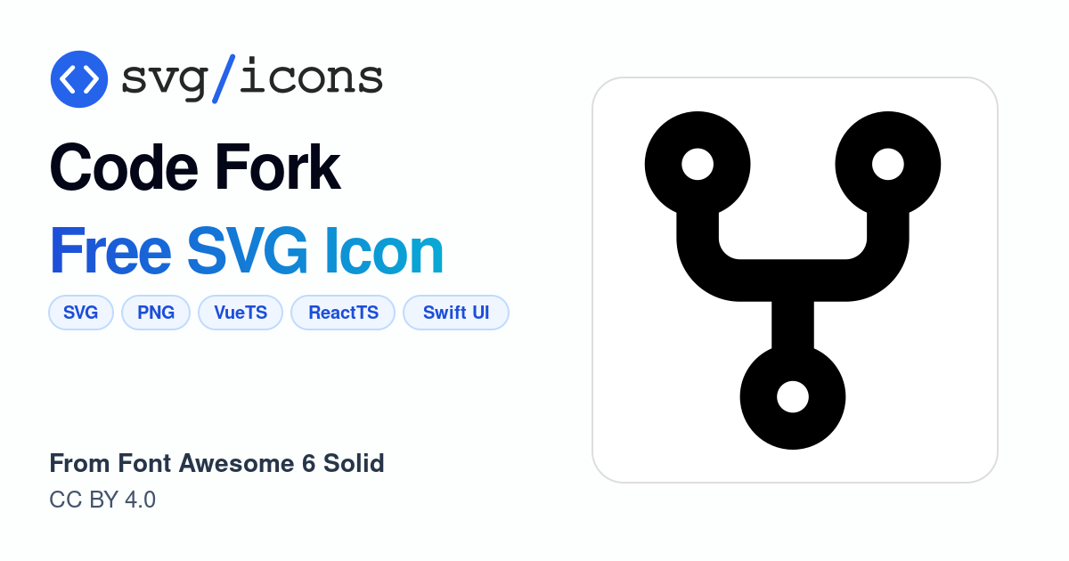 Code-fork SVG Icon - Free Code-fork PNG & SVG Download