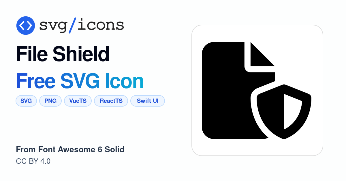 File-shield SVG Icon - Free File-shield PNG & SVG Download
