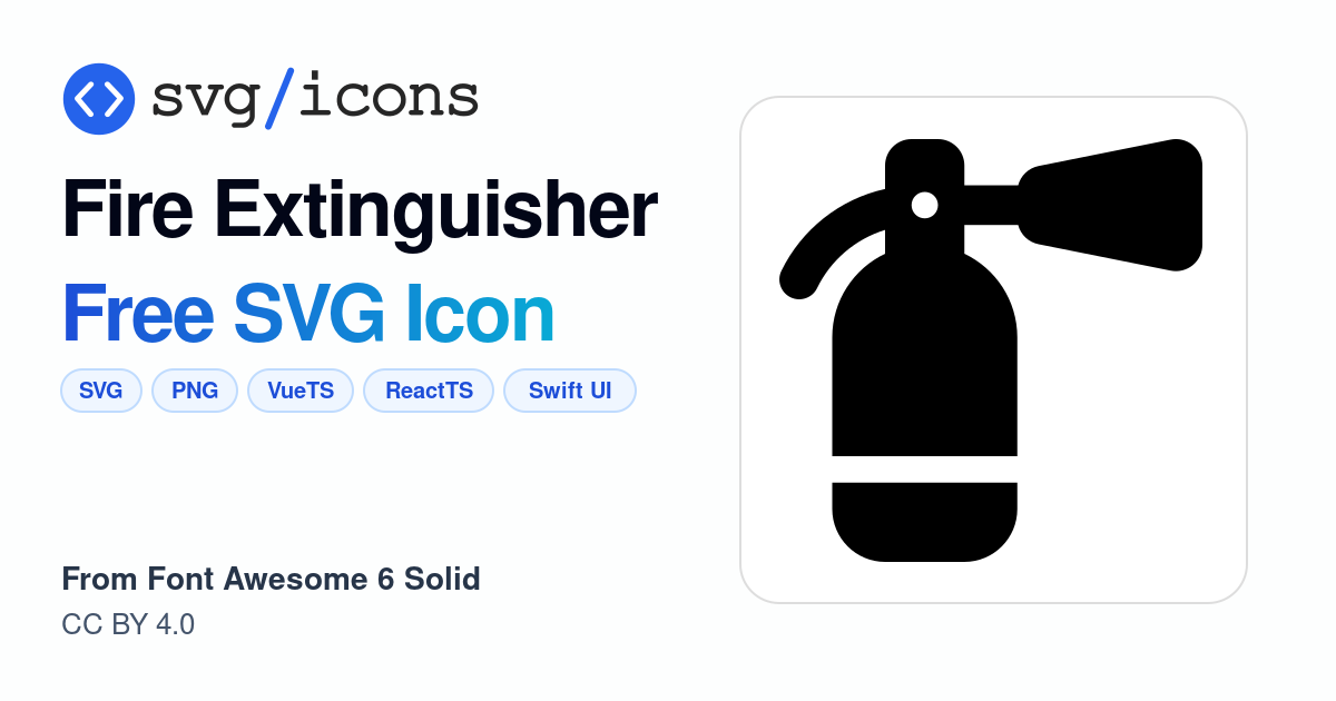 Fire-extinguisher SVG Icon - Free Fire-extinguisher PNG & SVG Download