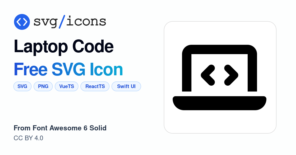 Laptop-code SVG Icon - Free Laptop-code PNG & SVG Download