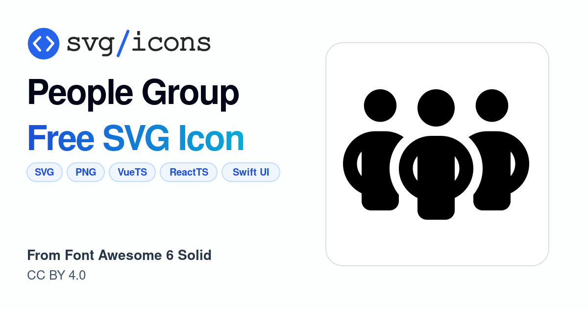 People-group SVG Icon - Free People-group PNG & SVG Download