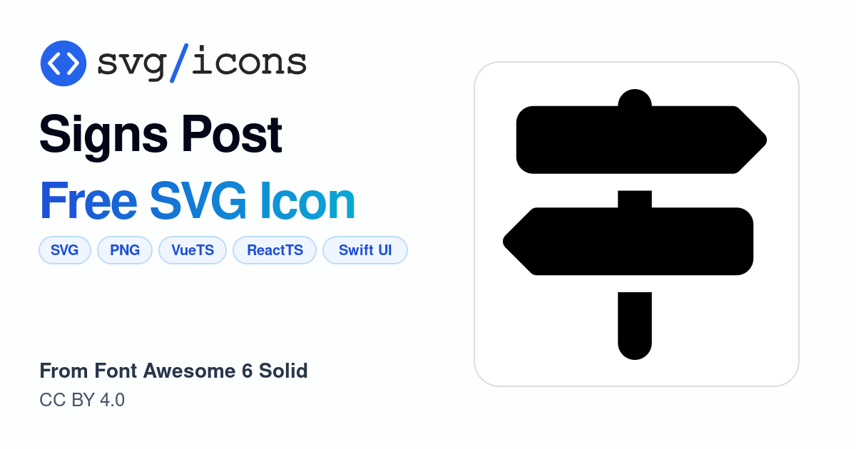 Signs-post SVG Icon - Free Signs-post PNG & SVG Download