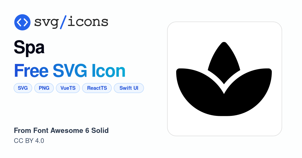 Spa SVG Icon - Free Spa PNG & SVG Download