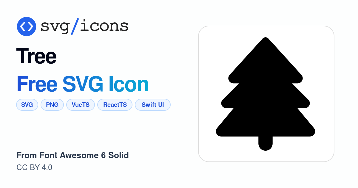 Tree SVG Icon - Free Tree PNG & SVG Download