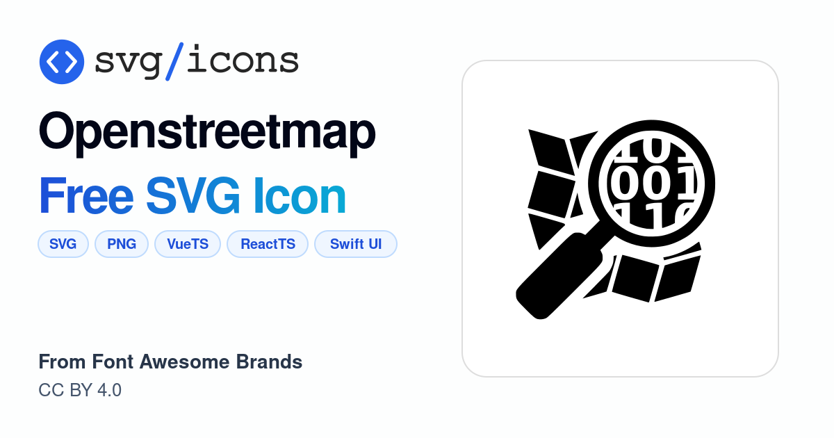 Openstreetmap SVG Icon - Free Openstreetmap PNG & SVG Download