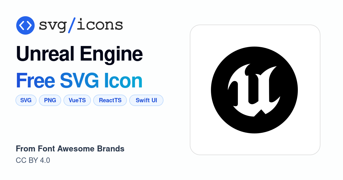 Unreal-engine SVG Icon - Free Unreal-engine PNG & SVG Download