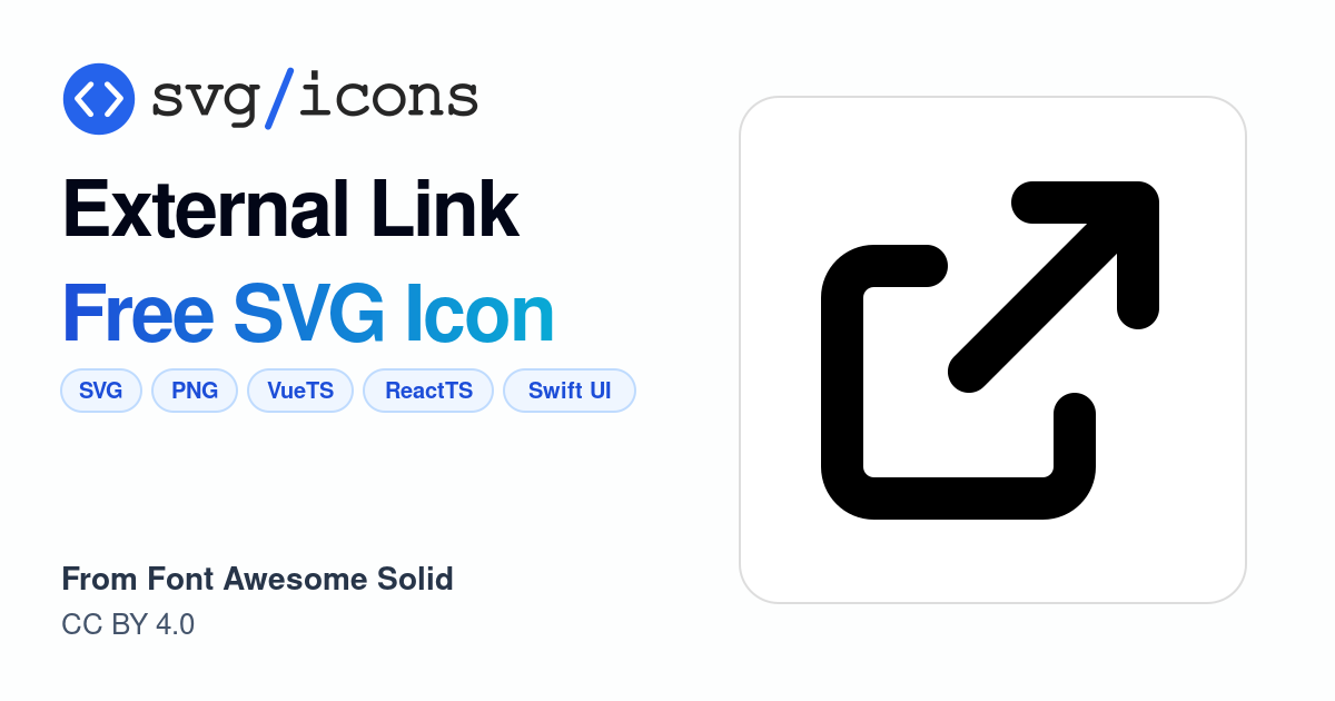 External-link SVG Icon - Free External-link PNG & SVG Download