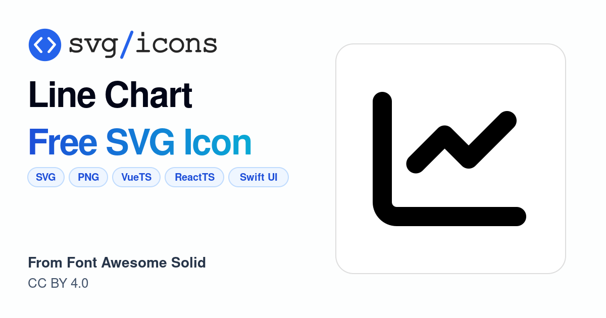 Line-chart SVG Icon - Free Line-chart PNG & SVG Download