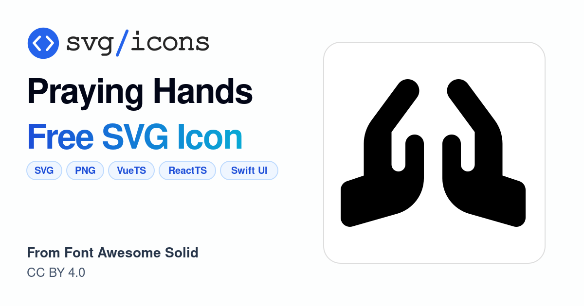 Praying-hands SVG Icon - Free Praying-hands PNG & SVG Download