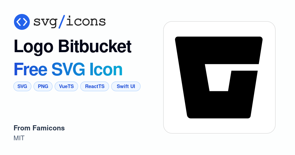 Logo-bitbucket SVG Icon - Free Logo-bitbucket PNG & SVG Download