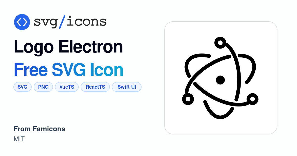 Logo-electron SVG Icon - Free Logo-electron PNG & SVG Download