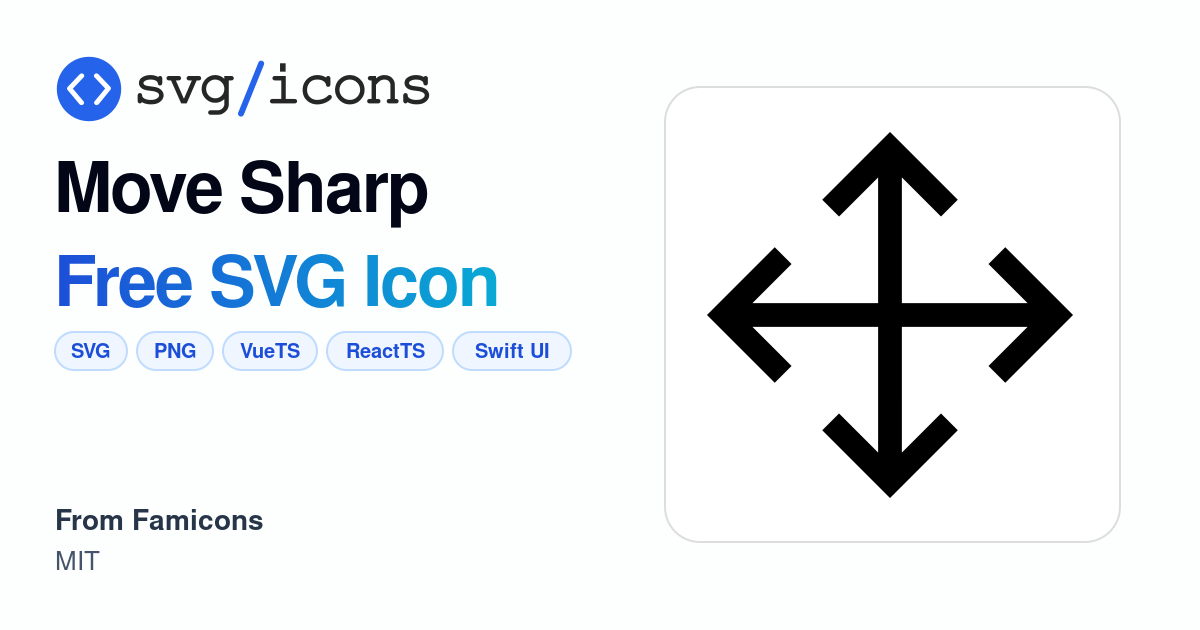 Move-sharp SVG Icon - Free Move-sharp PNG & SVG Download