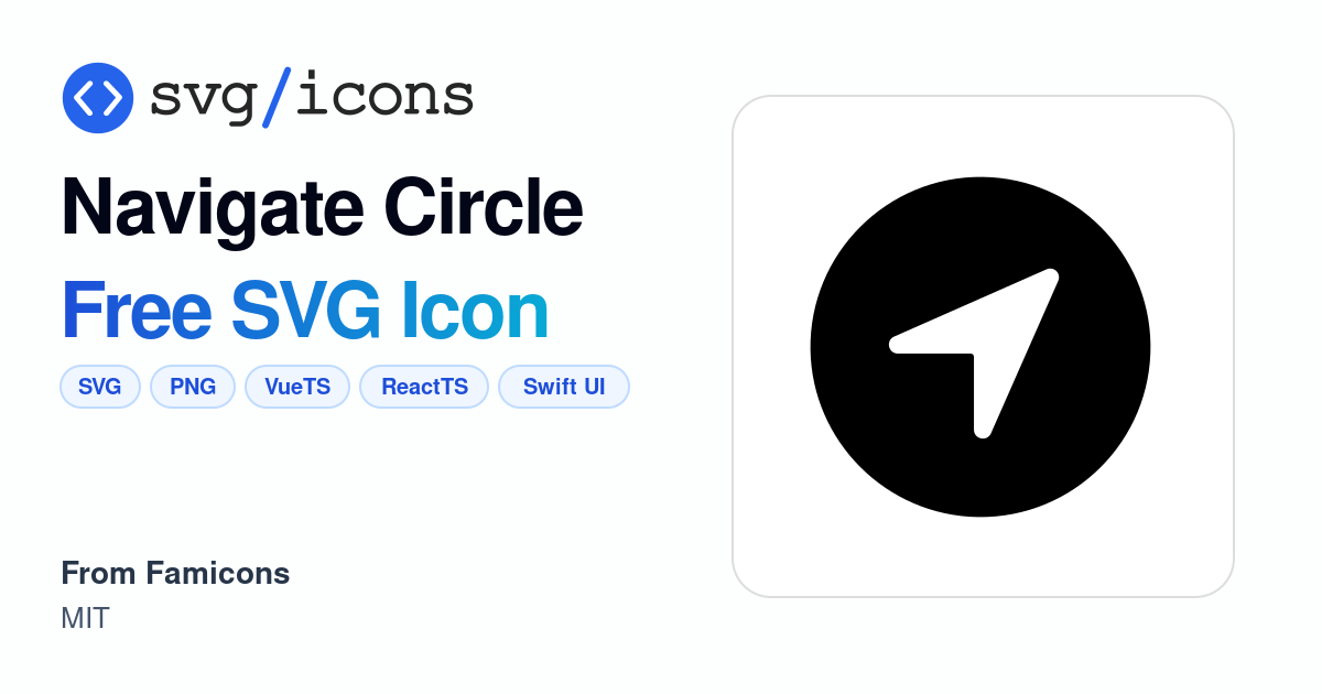 Navigate-circle SVG Icon - Free Navigate-circle PNG & SVG Download