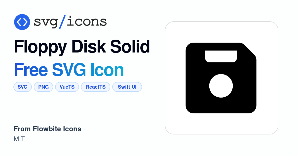 Floppy-disk-solid SVG Icon - Free Floppy-disk-solid PNG & SVG Download