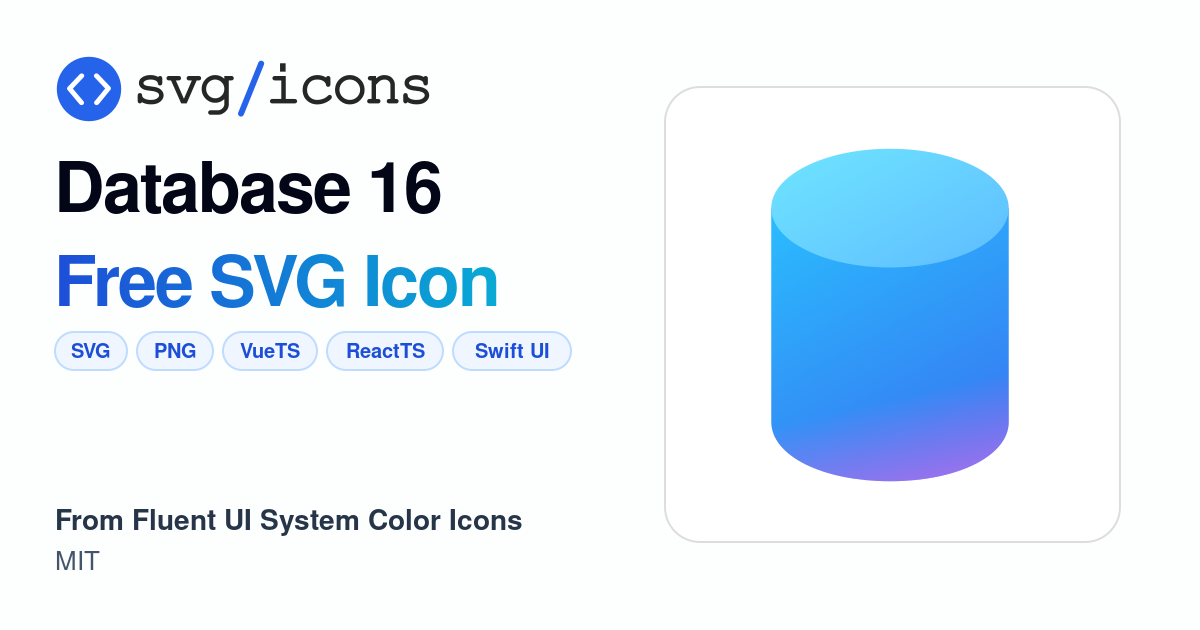 Database-16 SVG Icon - Free Database-16 PNG & SVG Download