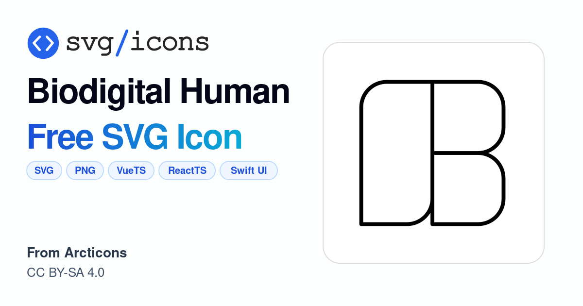 Biodigital-human SVG Icon - Free Biodigital-human PNG & SVG Download