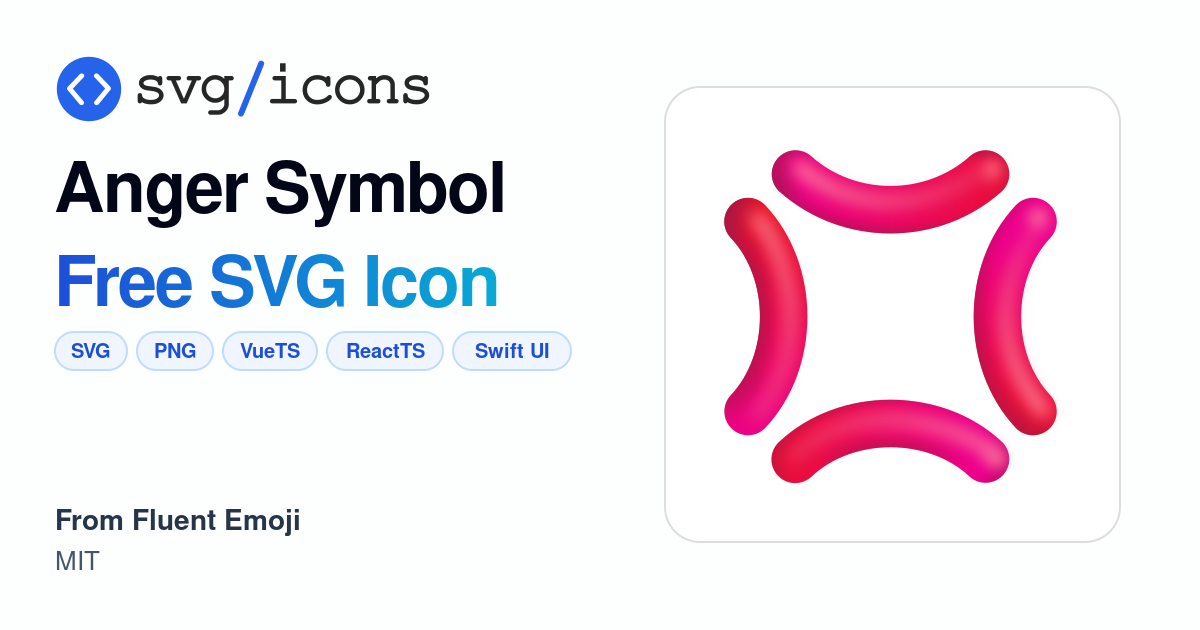 Anger-symbol SVG Icon - Free Anger-symbol PNG & SVG Download