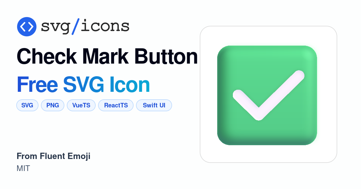 Check-mark-button SVG Icon - Free Check-mark-button PNG & SVG Download