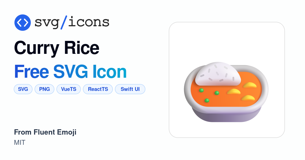 Curry-rice SVG Icon - Free Curry-rice PNG & SVG Download