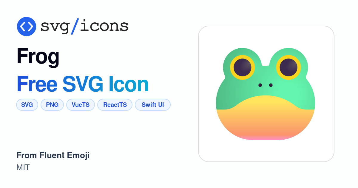 Frog SVG Icon - Free Frog PNG & SVG Download