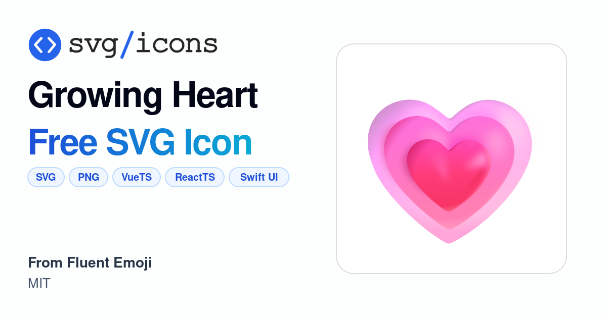 Growing-heart SVG Icon - Free Growing-heart PNG & SVG Download