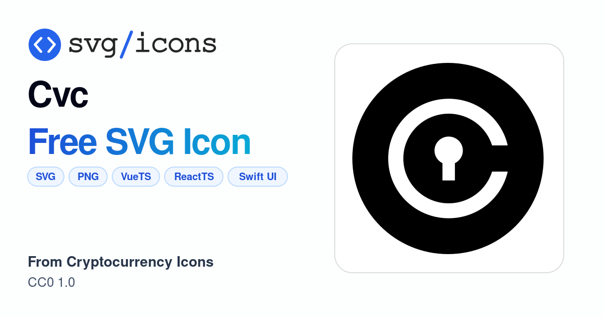 Cvc SVG Icon - Free Cvc PNG & SVG Download