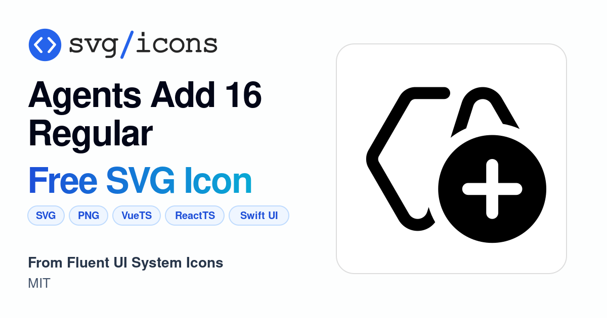 Agents-add-16-regular SVG Icon - Free Agents-add-16-regular PNG & SVG ...