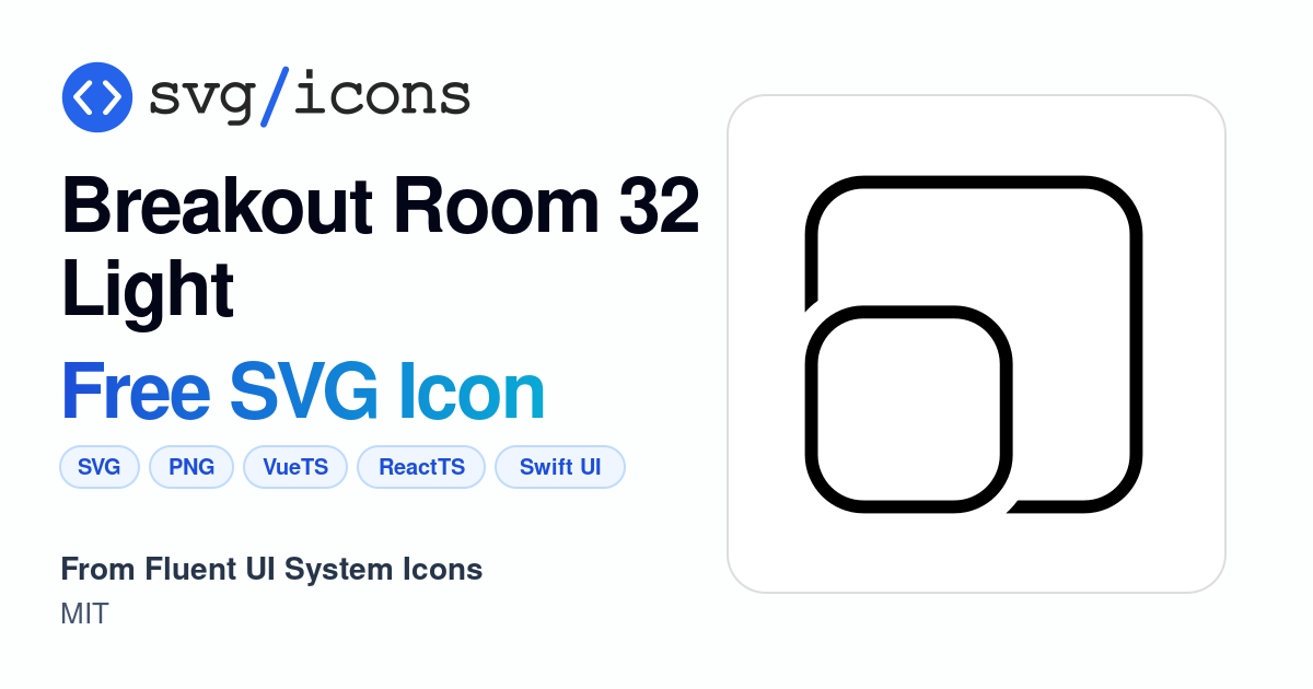 Breakout-room-32-light SVG Icon - Free Breakout-room-32-light PNG & SVG ...