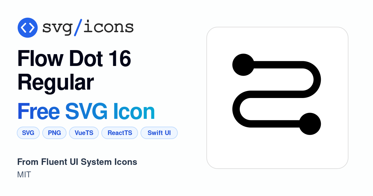 Flow-dot-16-regular SVG Icon - Free Flow-dot-16-regular PNG & SVG Download