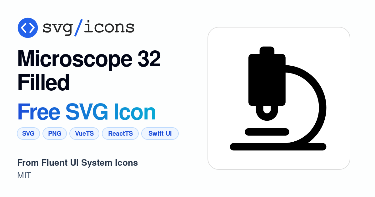 Microscope-32-filled SVG Icon - Free Microscope-32-filled PNG & SVG ...