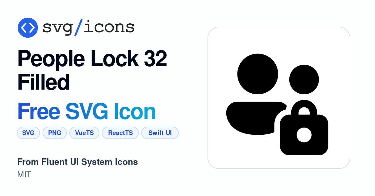 People-lock-32-filled SVG Icon - Free People-lock-32-filled PNG & SVG ...