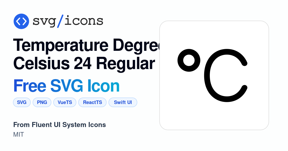 Temperature-degree-celsius-24-regular SVG Icon - Free Temperature ...