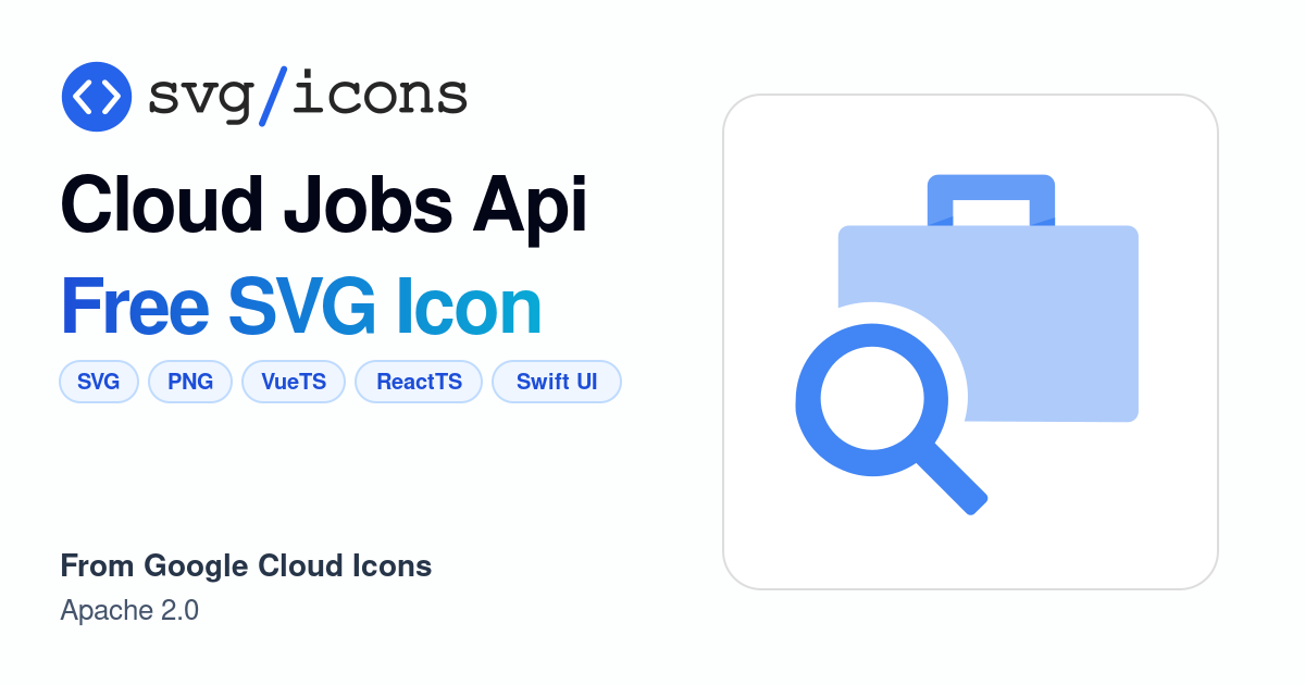 Cloud-jobs-api SVG Icon - Free Cloud-jobs-api PNG & SVG Download