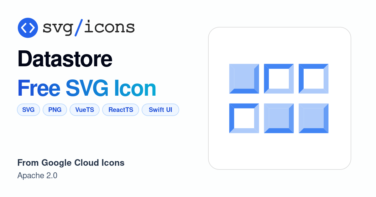 Datastore SVG Icon - Free Datastore PNG & SVG Download