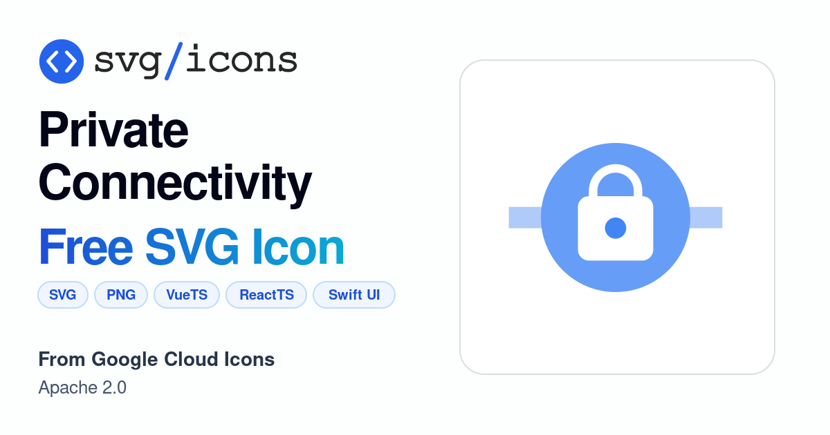 Private-connectivity SVG Icon - Free Private-connectivity PNG & SVG ...