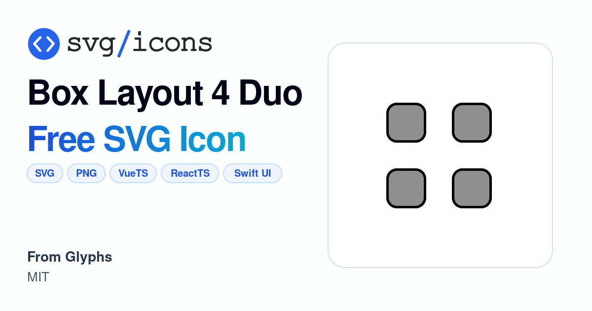 Box-layout-4-duo SVG Icon - Free Box-layout-4-duo PNG & SVG Download