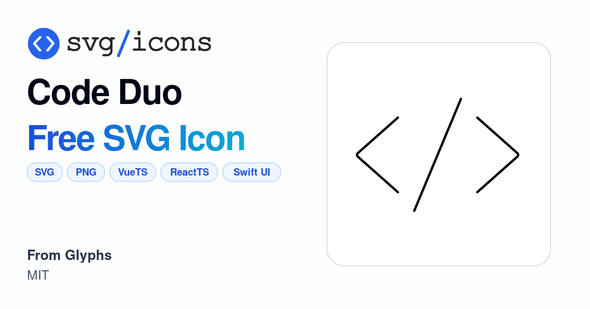 Code-duo SVG Icon - Free Code-duo PNG & SVG Download