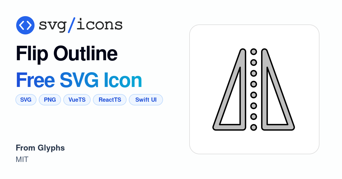 Flip-outline SVG Icon - Free Flip-outline PNG & SVG Download