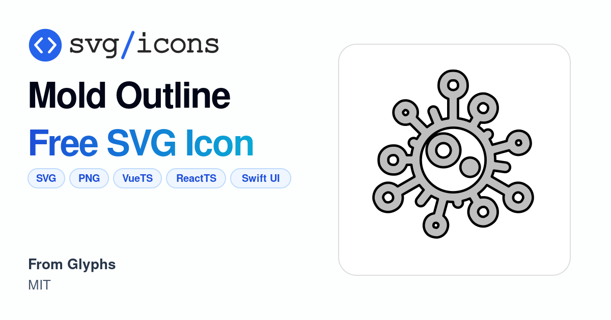 Mold-outline SVG Icon - Free Mold-outline PNG & SVG Download