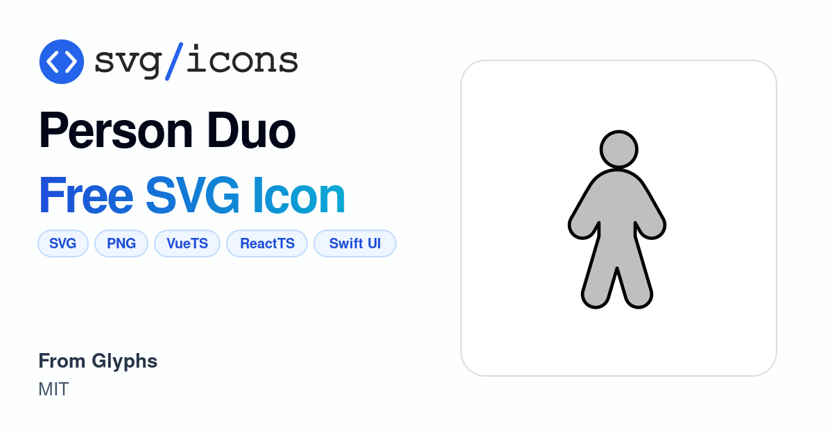 Person-duo SVG Icon - Free Person-duo PNG & SVG Download