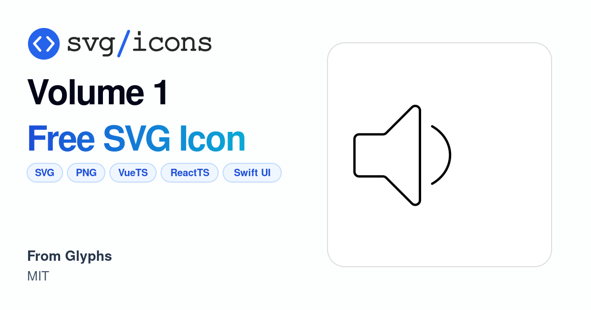 Volume-1 SVG Icon - Free Volume-1 PNG & SVG Download