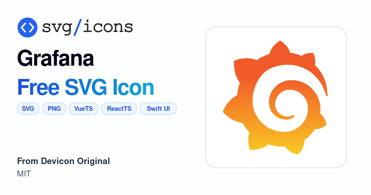Grafana SVG Icon - Free Grafana PNG & SVG Download