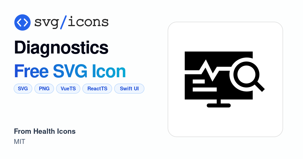 Diagnostics SVG Icon - Free Diagnostics PNG & SVG Download