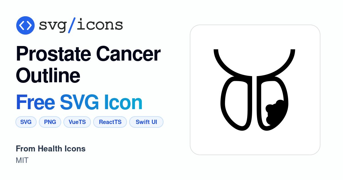 Prostate-cancer-outline SVG Icon - Free Prostate-cancer-outline PNG ...