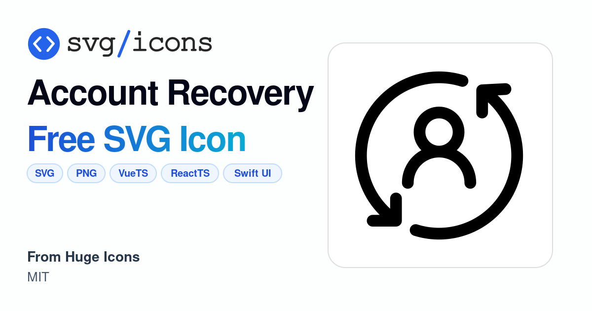 Account-recovery SVG Icon - Free Account-recovery PNG & SVG Download