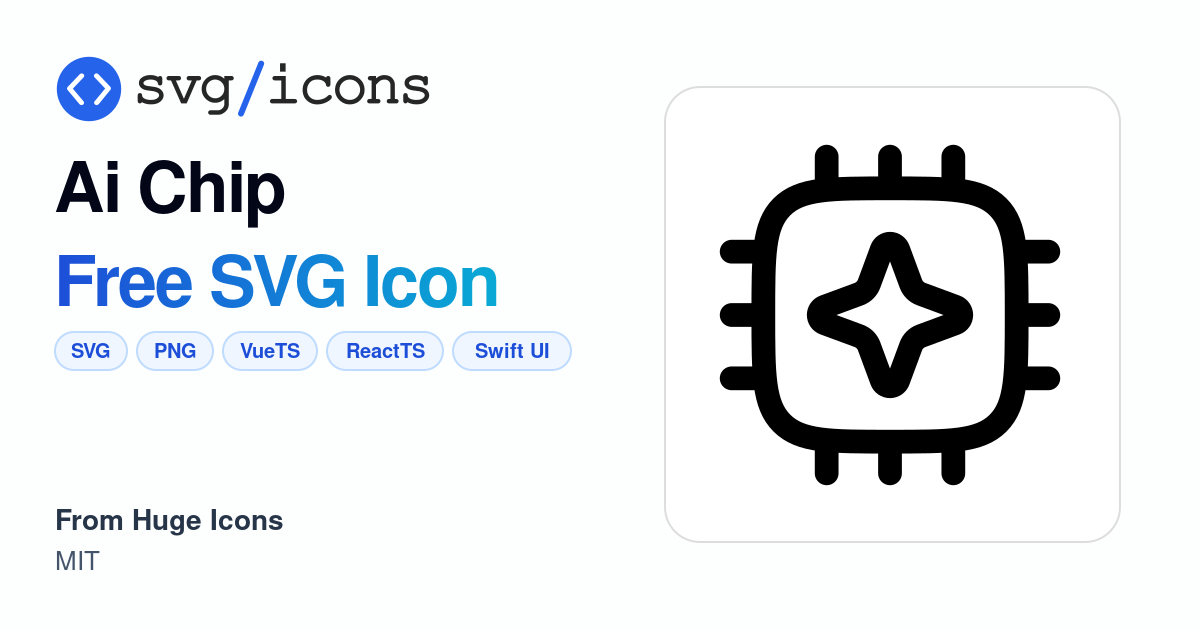 Ai-chip SVG Icon - Free Ai-chip PNG & SVG Download